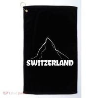 Switzerland Matterhorn Mountaineer Snow Ski Lovers Gift Golf Towel thumb 0