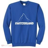 Switzerland Matterhorn Mountaineer Snow Ski Lovers Gift Sweatshirt thumb 0