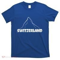 Switzerland Matterhorn Mountaineer Snow Ski Lovers Gift T-Shirt thumb 0