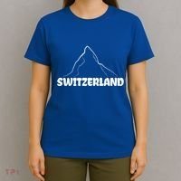 Switzerland Matterhorn Mountaineer Snow Ski Lovers Gift T-Shirt thumb 4