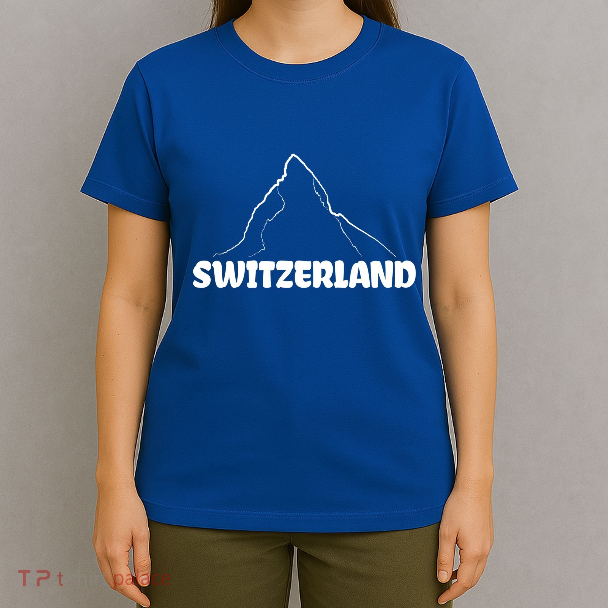 Switzerland Matterhorn Mountaineer Snow Ski Lovers Gift T-Shirt