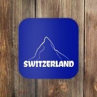 Switzerland Matterhorn Mountaineer Snow Ski Lovers Gift Coaster thumb 0