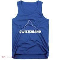 Switzerland Matterhorn Mountaineer Snow Ski Lovers Gift Tank Top thumb 0