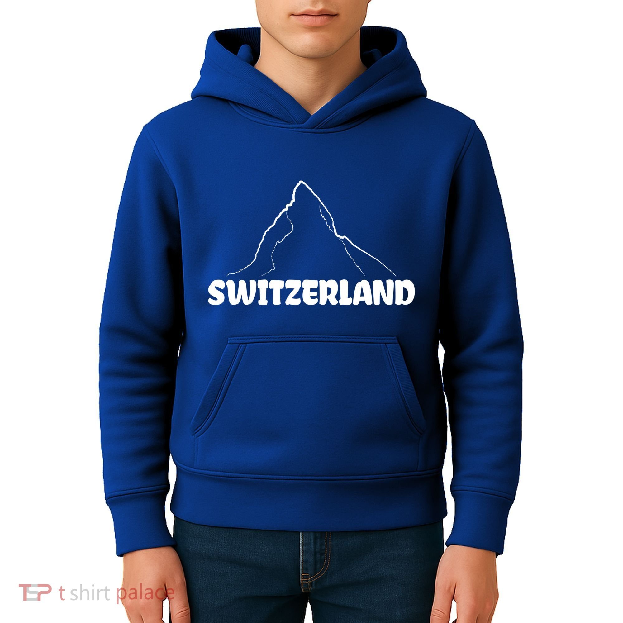 Switzerland Matterhorn Mountaineer Snow Ski Lovers Gift Kids Hoodie