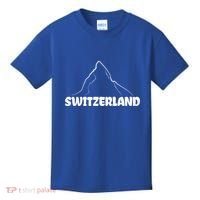 Switzerland Matterhorn Mountaineer Snow Ski Lovers Gift Kids T-Shirt thumb 0