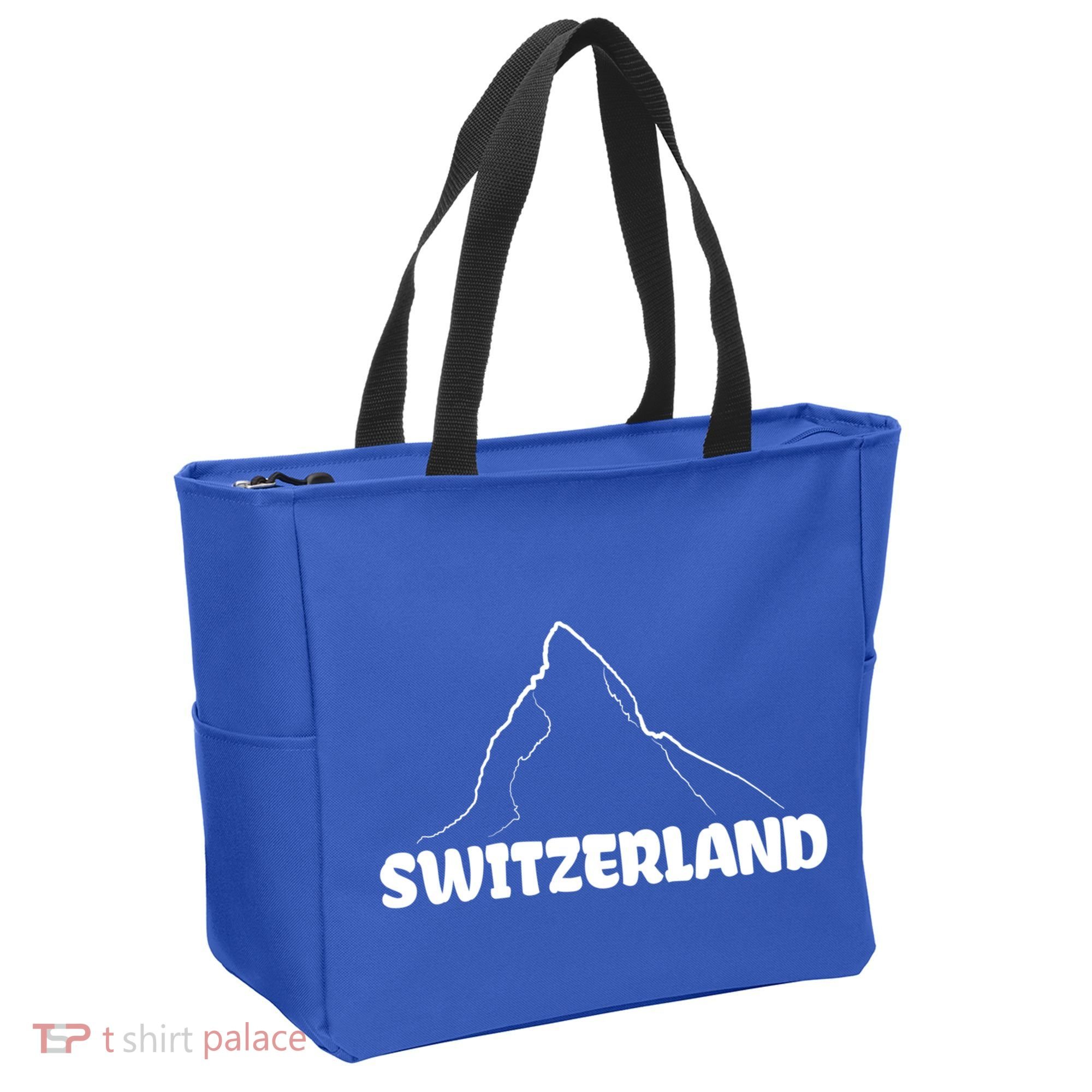 Switzerland Matterhorn Mountaineer Snow Ski Lovers Gift Tote Bag