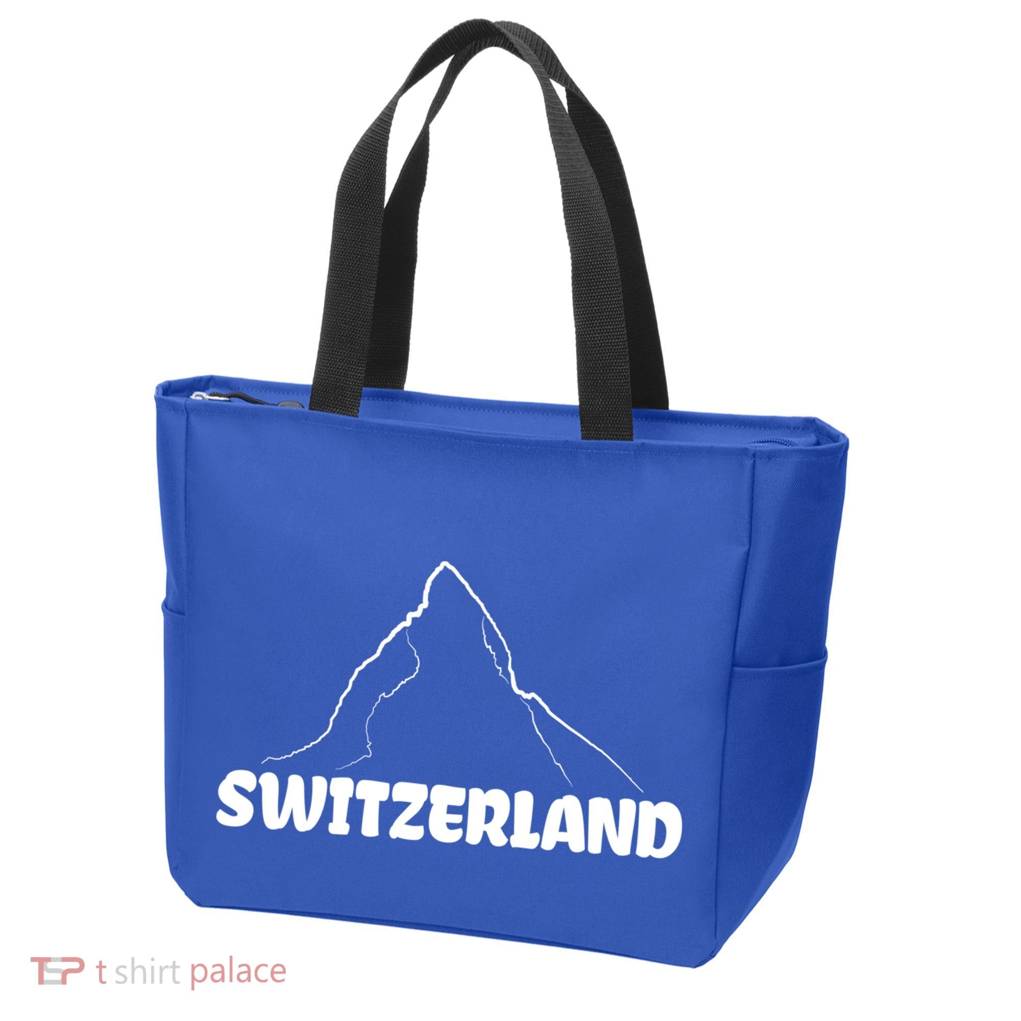 Switzerland Matterhorn Mountaineer Snow Ski Lovers Gift Tote Bag