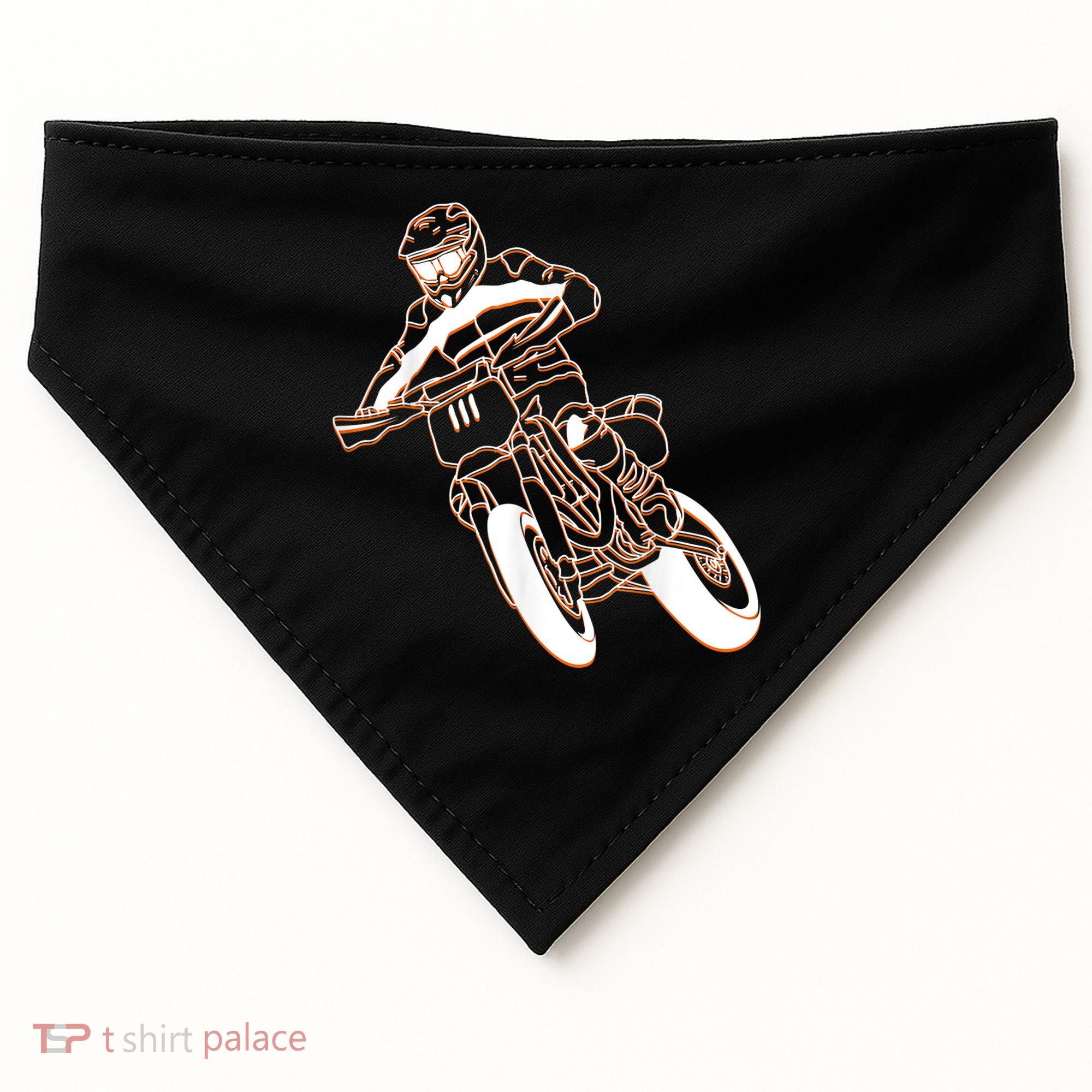 Supermoto Motorcycle Motocross Rider Racing USA-Made Doggie Bandana