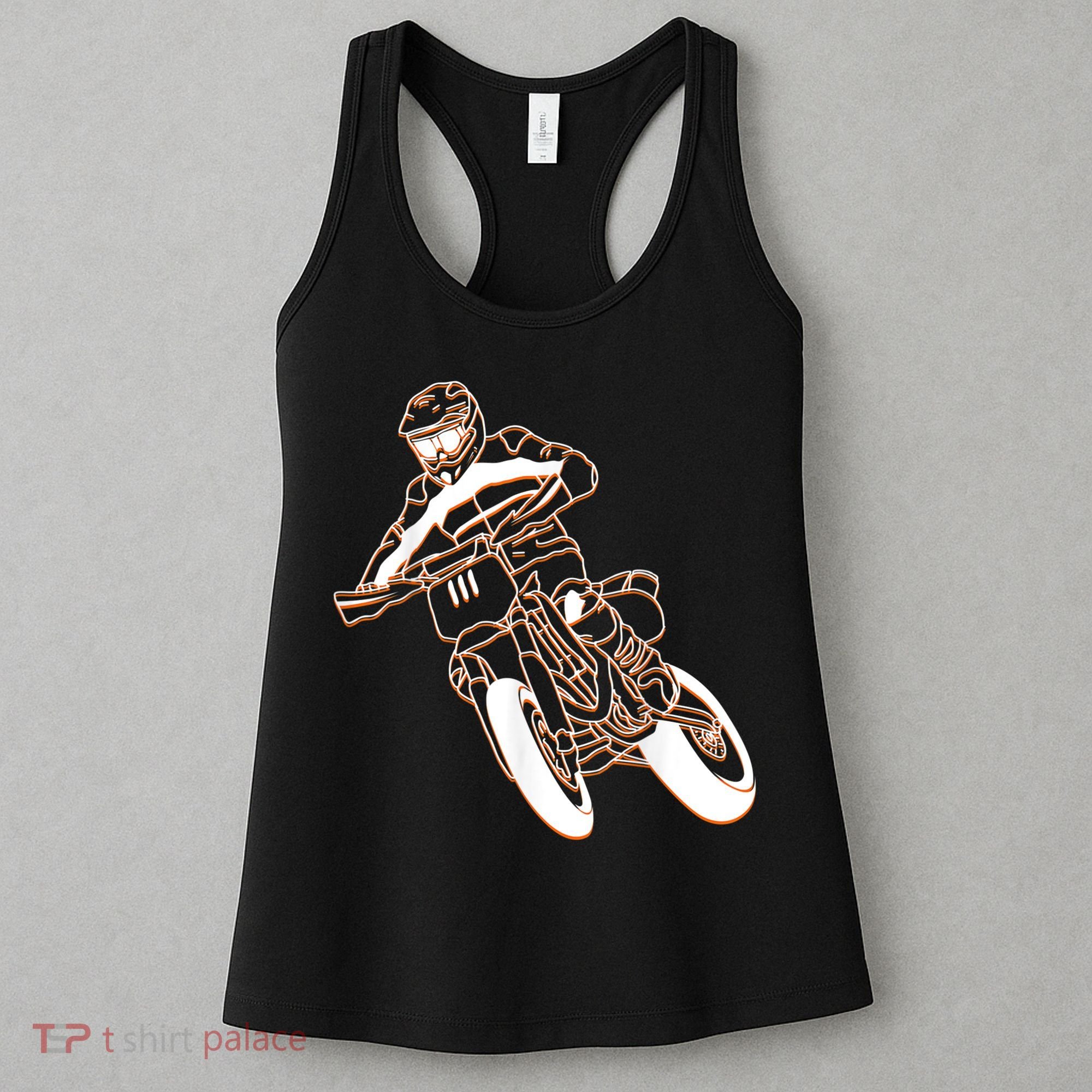 Supermoto Motorcycle Motocross Rider Racing Women's Tank Top