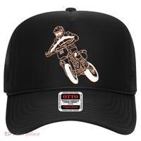 Supermoto Motorcycle Motocross Rider Racing Hat thumb 0