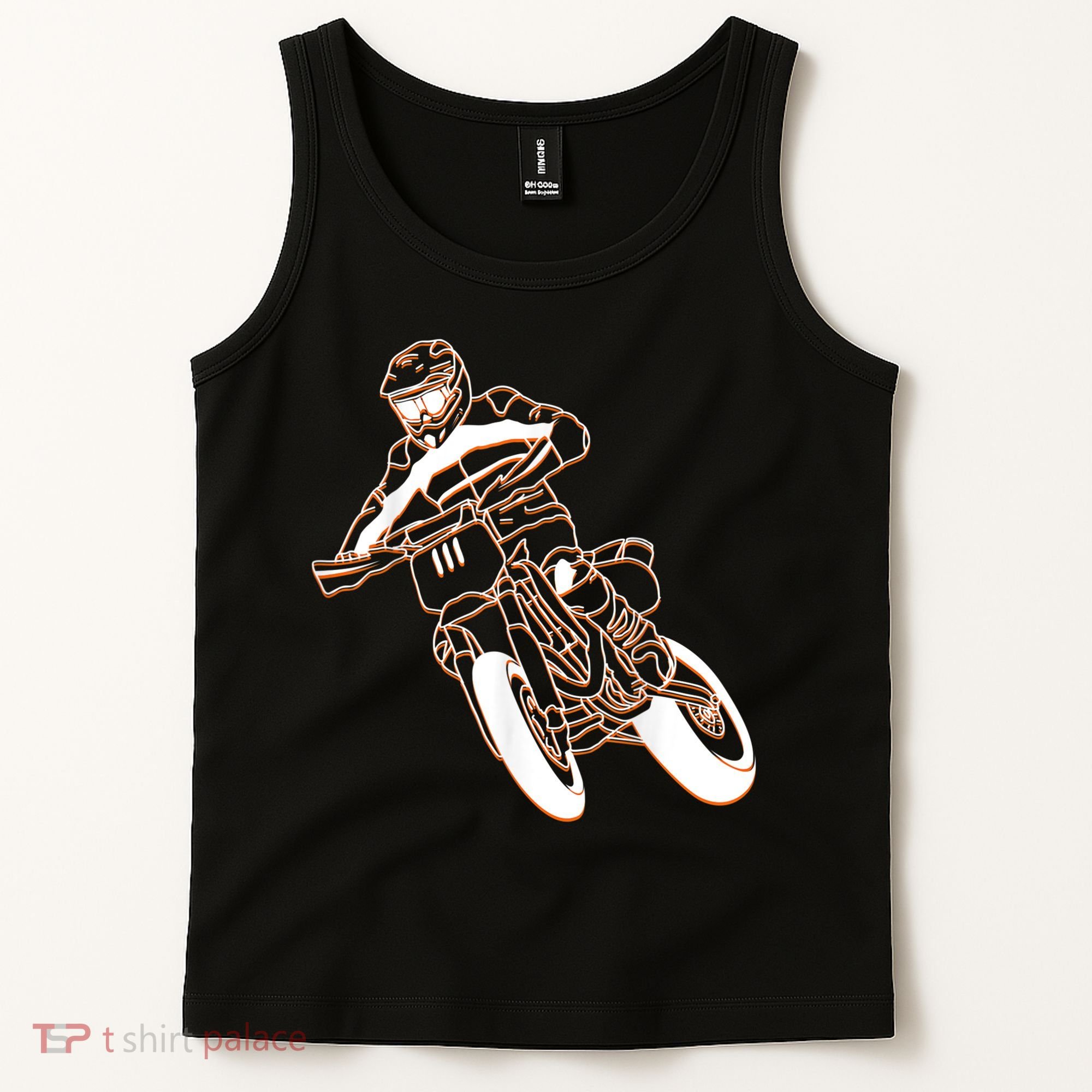 Supermoto Motorcycle Motocross Rider Racing Tank Top