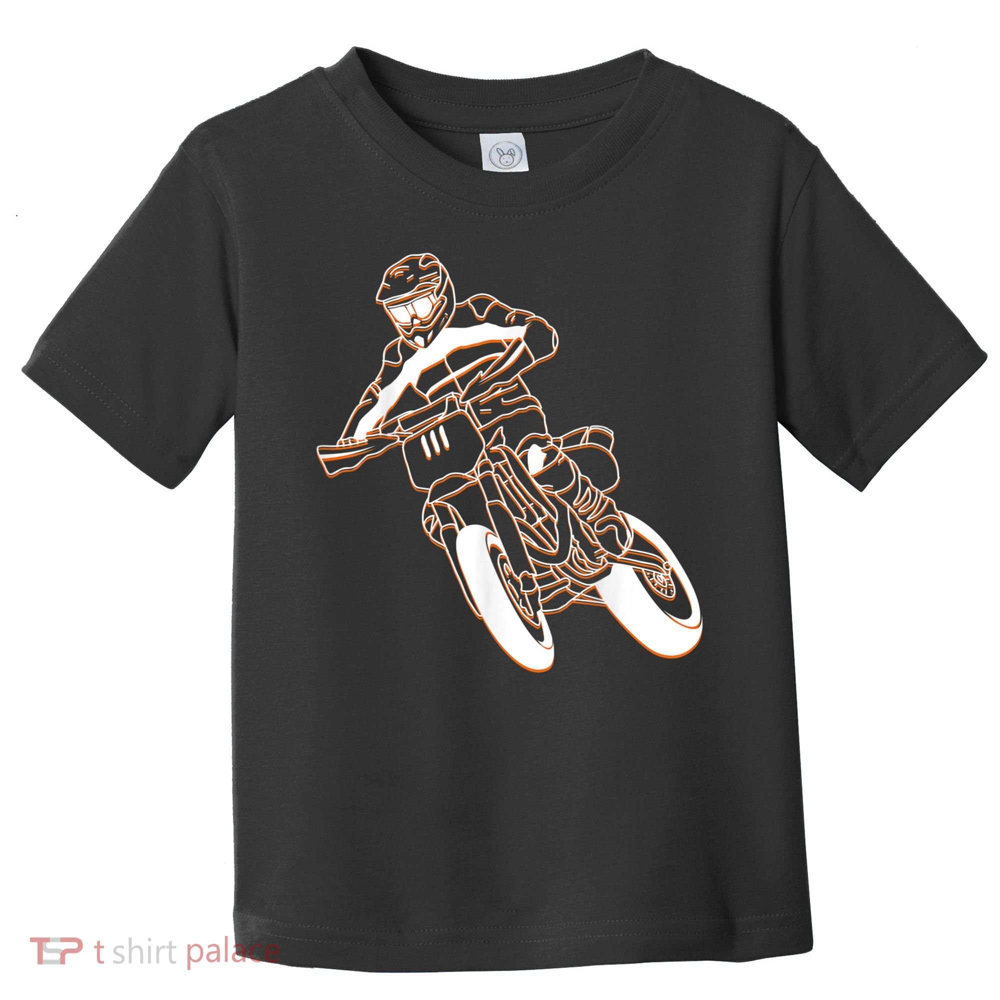 Supermoto Motorcycle Motocross Rider Racing Toddler T-Shirt