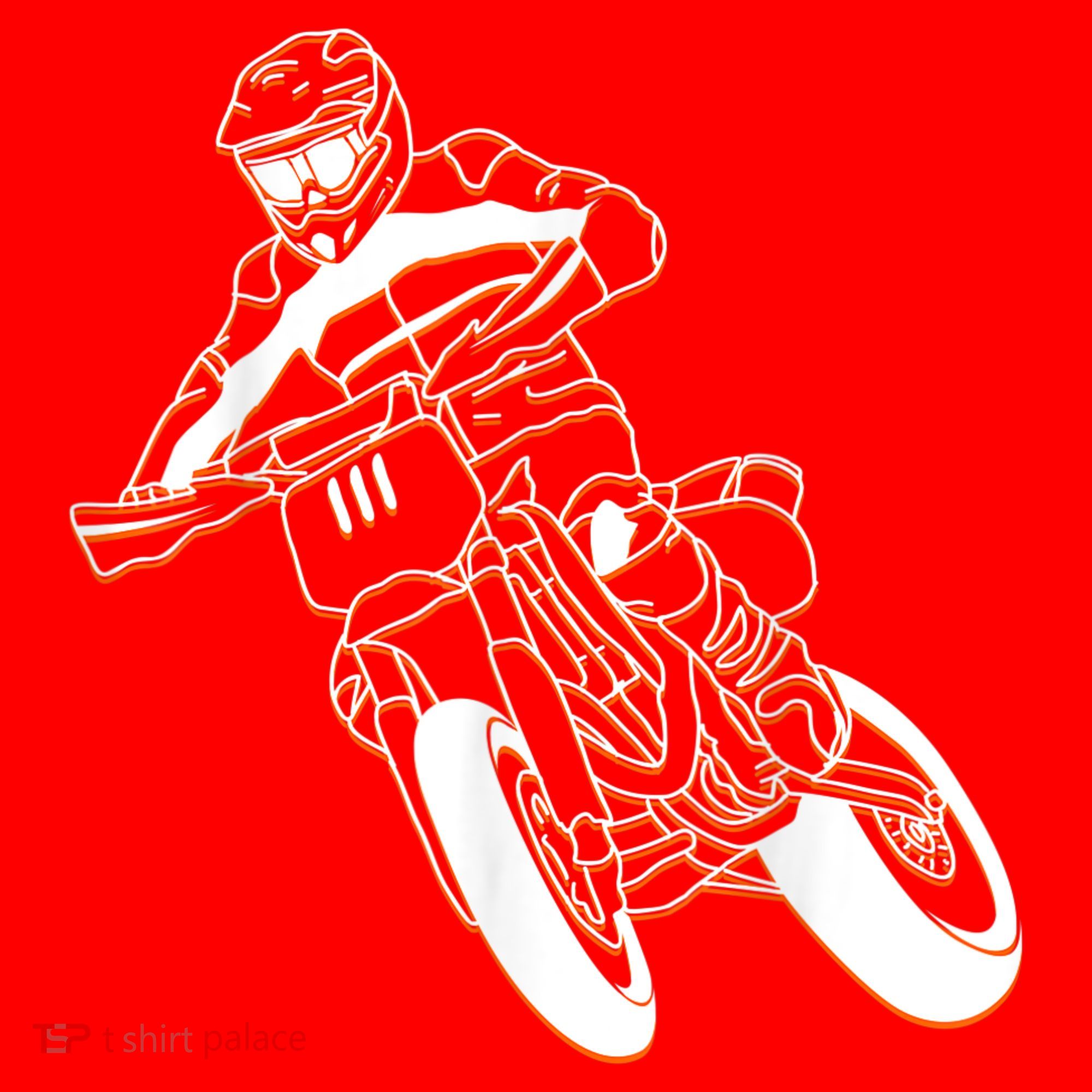 Supermoto Motorcycle Motocross Rider Racing Santa Hat