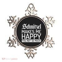 Schnitzel Makes Me Happy You Not So Much Schnitzel Ornament thumb 0