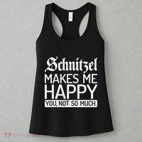 Schnitzel Makes Me Happy You Not So Much Schnitzel Women's Tank Top thumb 3