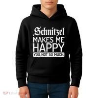Schnitzel Makes Me Happy You Not So Much Schnitzel Kids Hoodie thumb 4