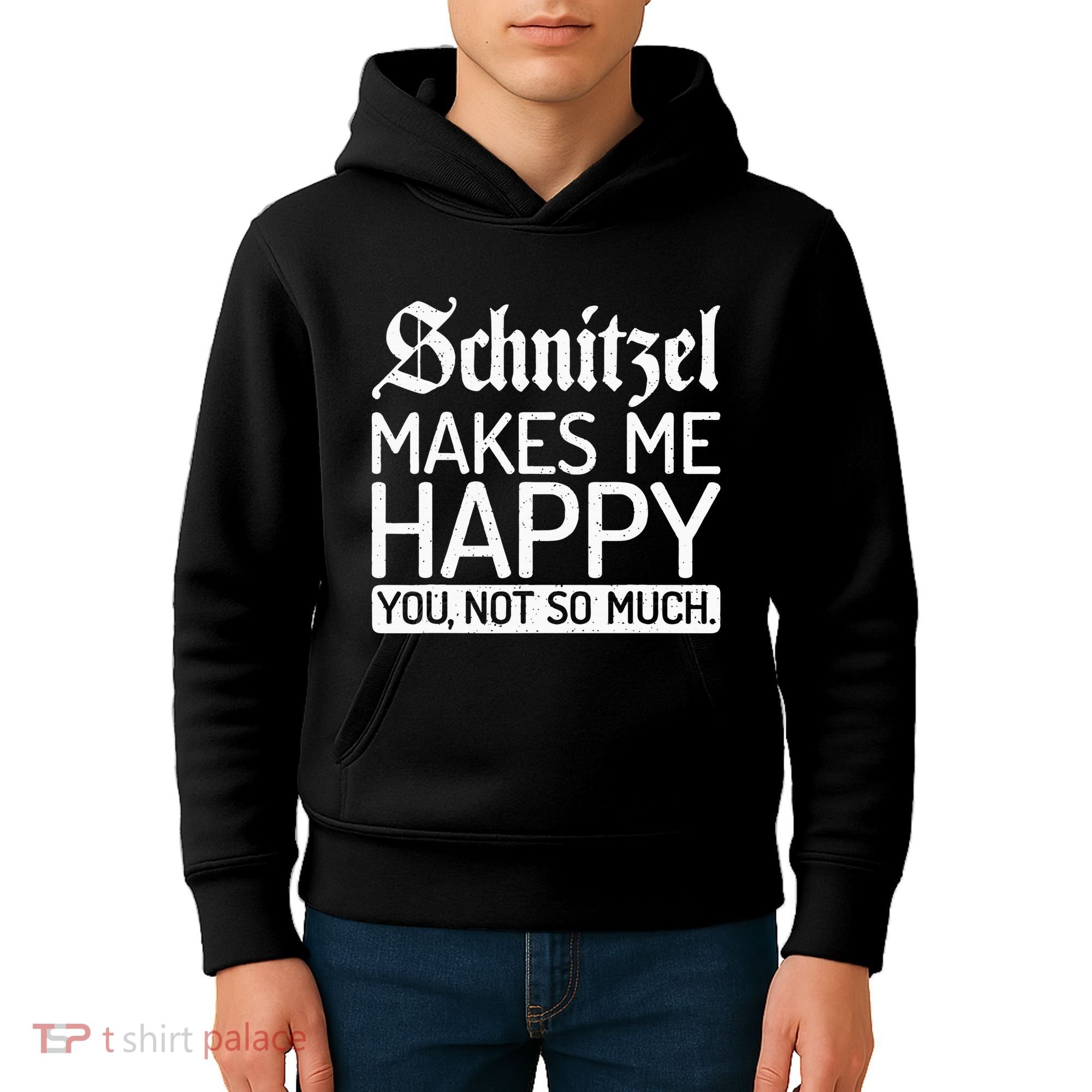 Schnitzel Makes Me Happy You Not So Much Schnitzel Kids Hoodie