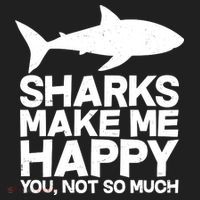 Sharks Make Me Happy You Not So Much Women's Sweatshirt thumb 2