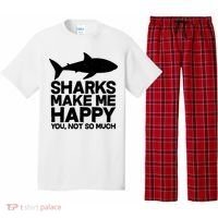 Sharks Make Me Happy You Not So Much Pajama Set thumb 0