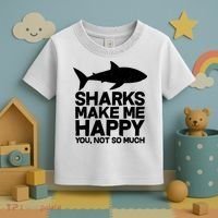Sharks Make Me Happy You Not So Much Toddler T-Shirt thumb 3
