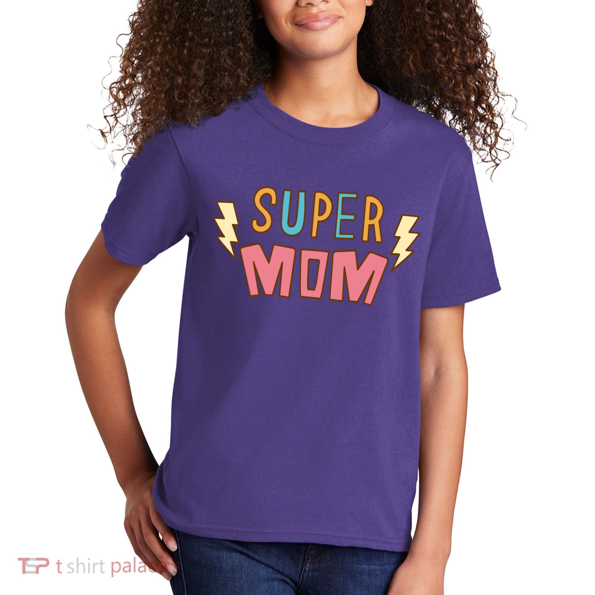 Super Mom Mothers Day Kids T-Shirt