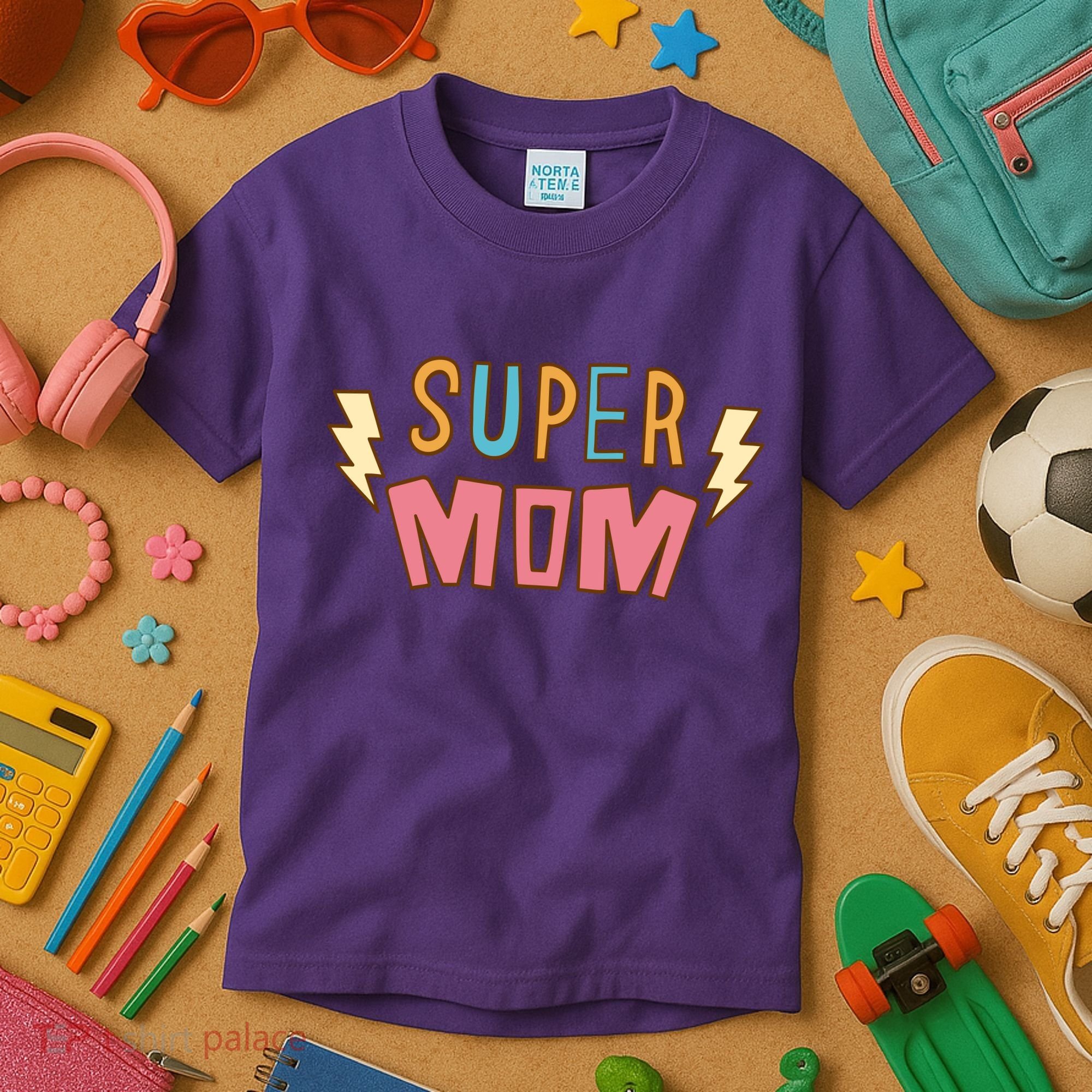 Super Mom Mothers Day Kids T-Shirt