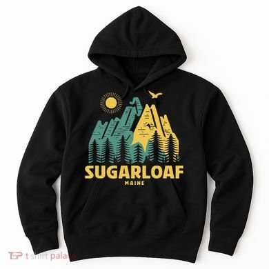 Sugarloaf Mountains Maine Hiking Outdoors Vintage Hoodie