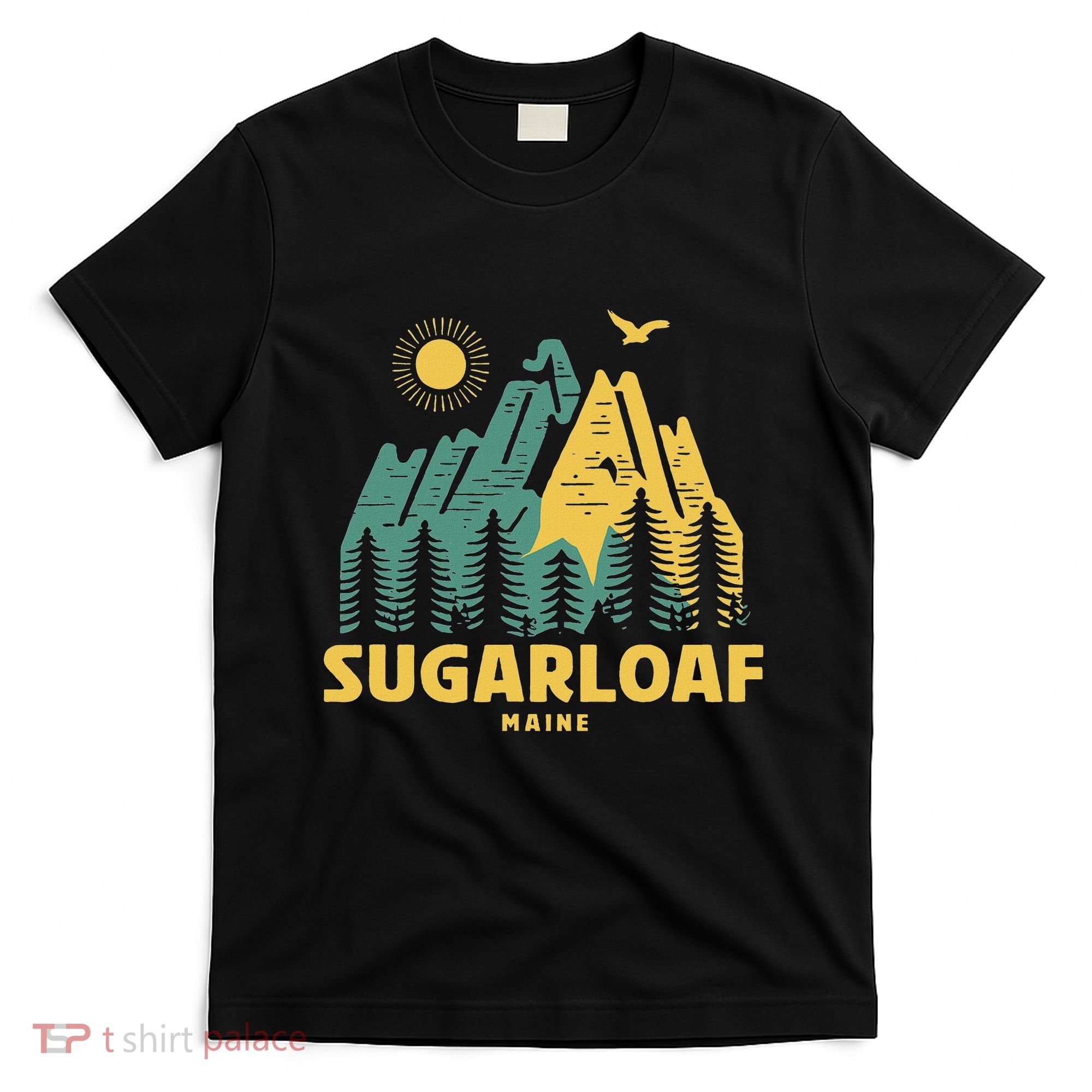 Sugarloaf Mountains Maine Hiking Outdoors Vintage T-Shirt