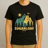 Sugarloaf Mountains Maine Hiking Outdoors Vintage T-Shirt thumb 3