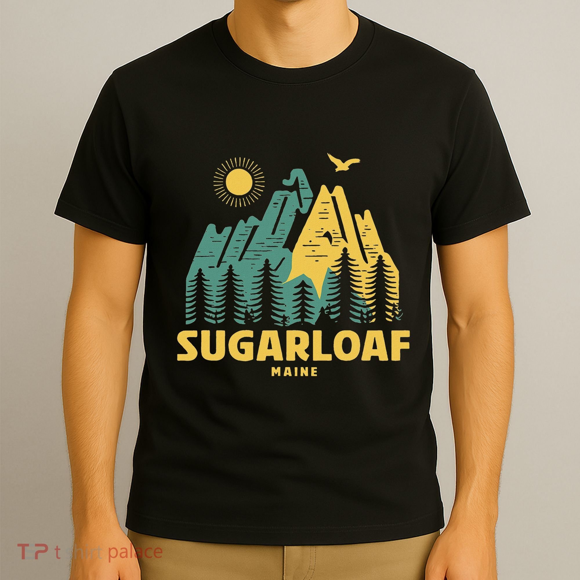 Sugarloaf Mountains Maine Hiking Outdoors Vintage T-Shirt