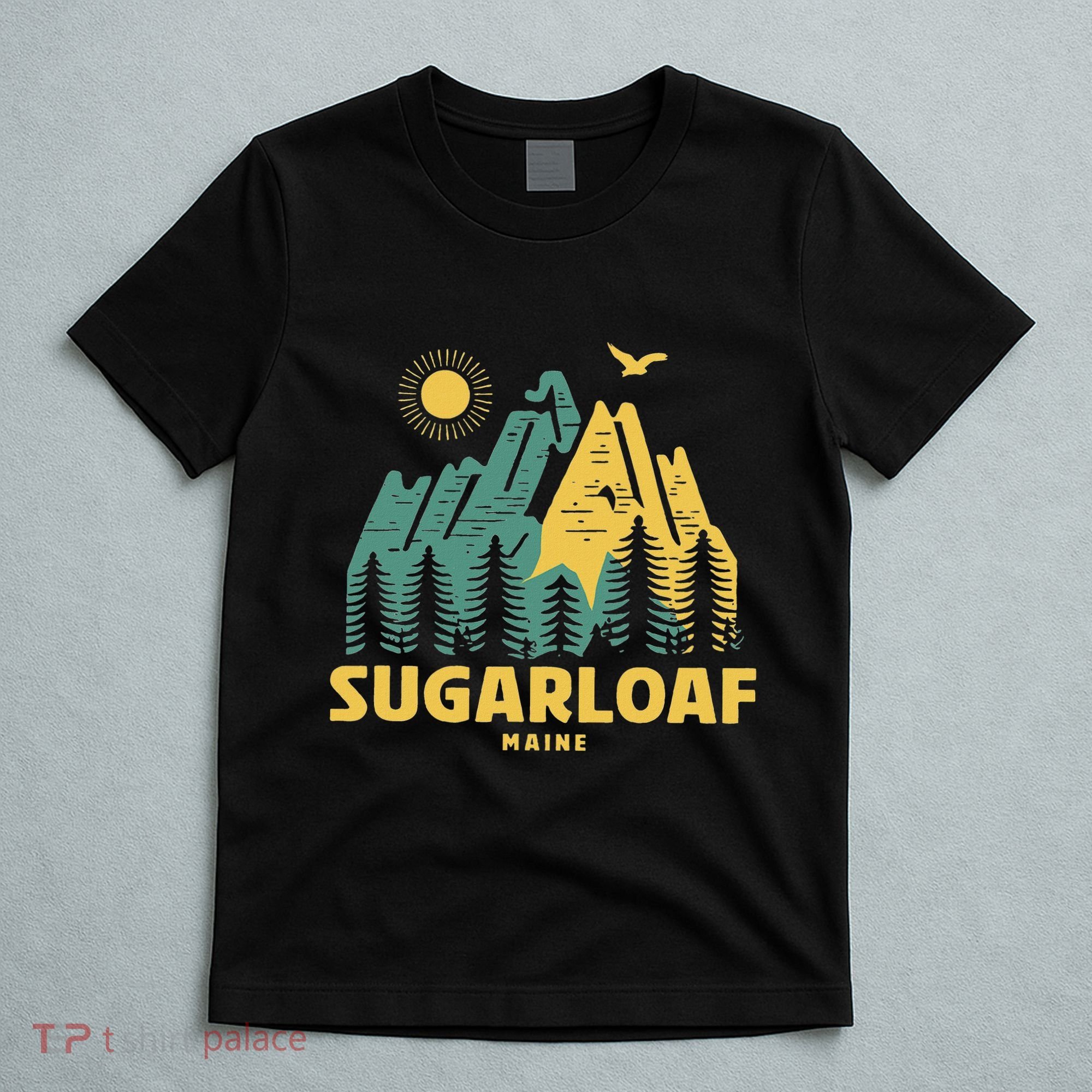 Sugarloaf Mountains Maine Hiking Outdoors Vintage T-Shirt