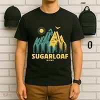 Sugarloaf Mountains Maine Hiking Outdoors Vintage T-Shirt thumb 6
