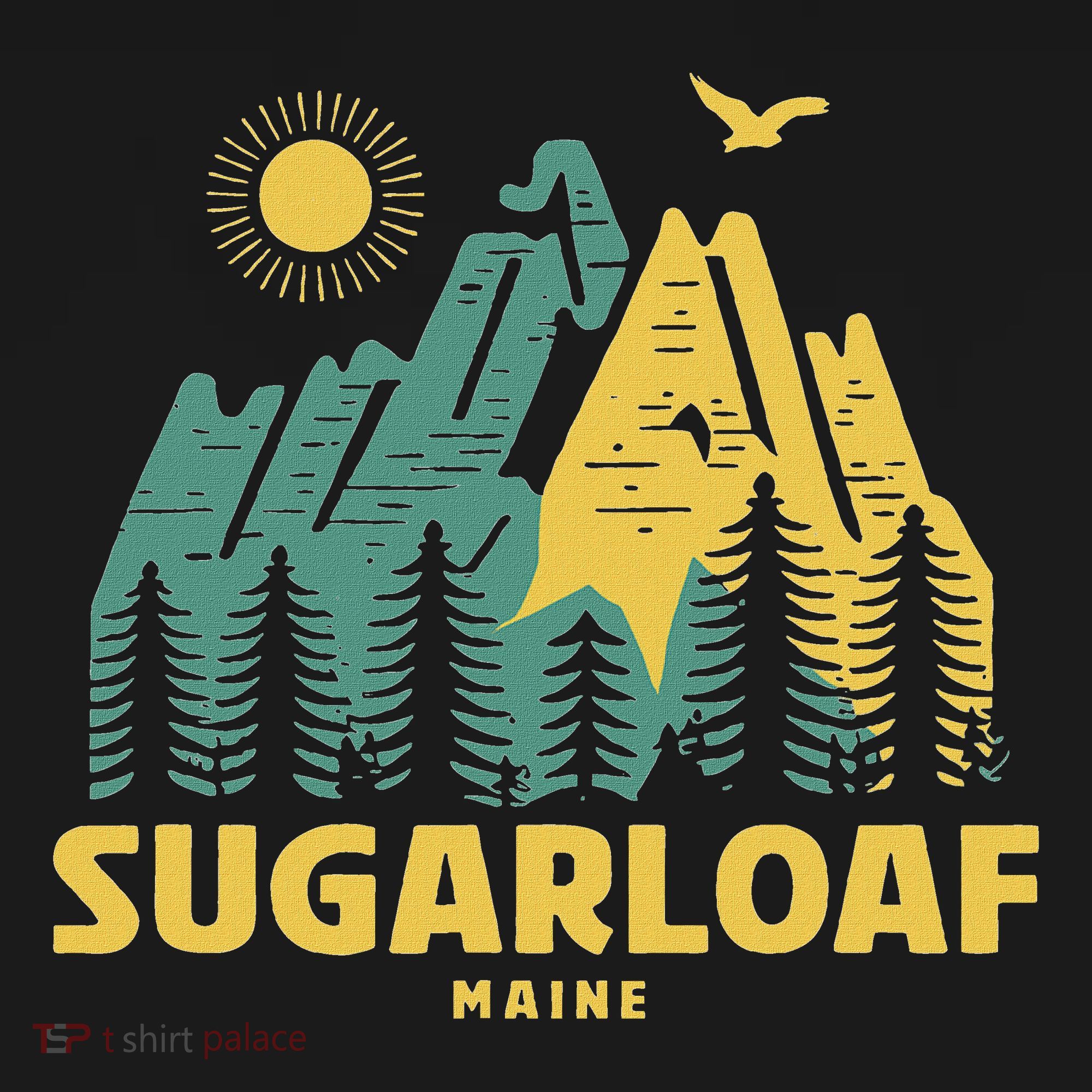 Sugarloaf Mountains Maine Hiking Outdoors Vintage T-Shirt
