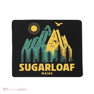 Sugarloaf Mountains Maine Hiking Outdoors Vintage Mousepad