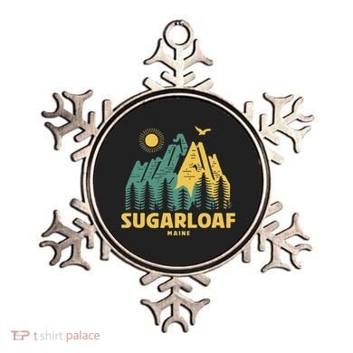 Sugarloaf Mountains Maine Hiking Outdoors Vintage Ornament