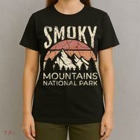 Smoky Mountains National Park Tennessee Hiking Outdoors T-Shirt thumb 4