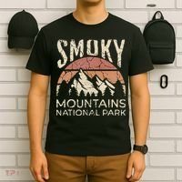 Smoky Mountains National Park Tennessee Hiking Outdoors T-Shirt thumb 6