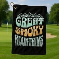 Smoky Mountains National Park Golf Towel thumb 1