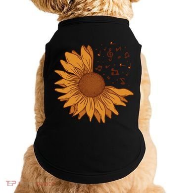 Sunflower Musical Notes Doggie Tank