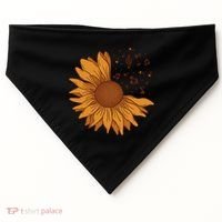 Sunflower Musical Notes USA-Made Doggie Bandana thumb 0