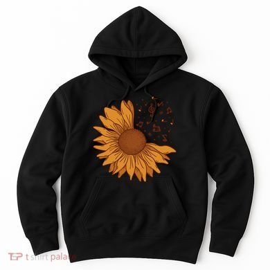 Sunflower Musical Notes Hoodie