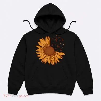 Sunflower Musical Notes Hoodie