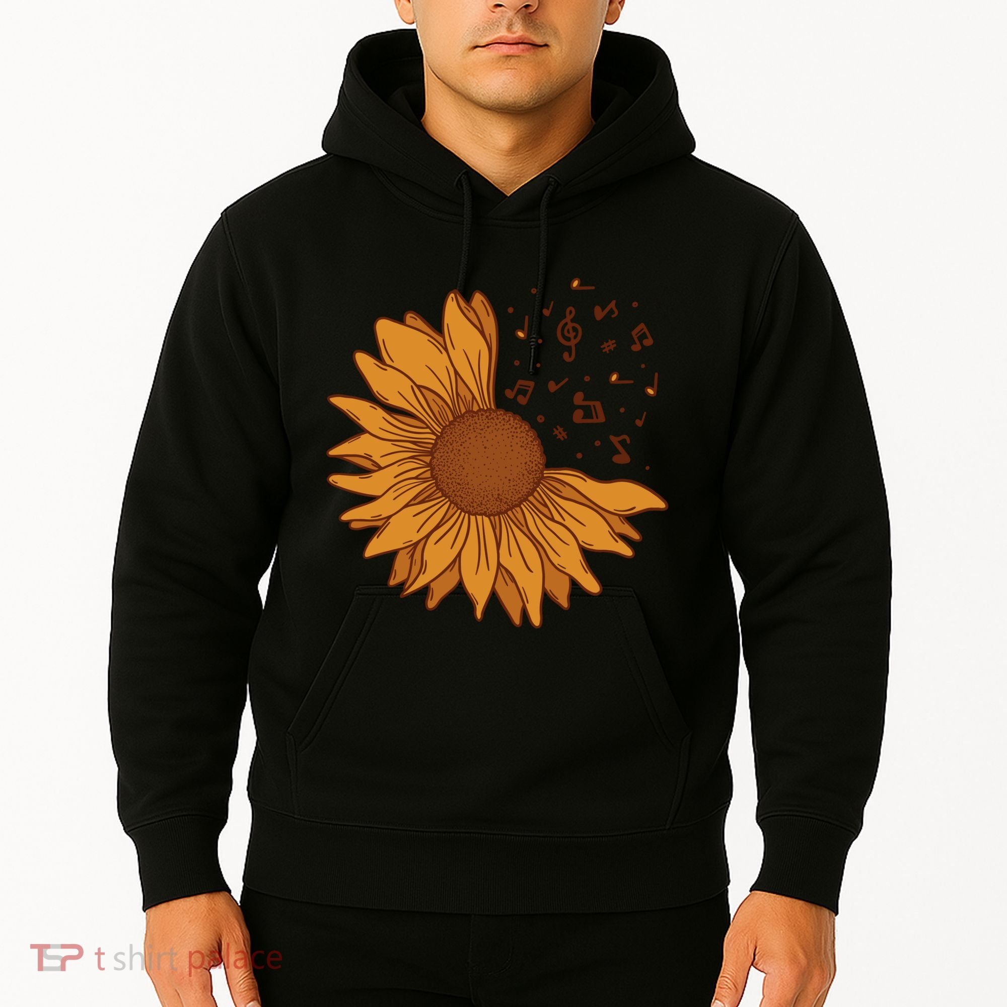 Sunflower Musical Notes Hoodie