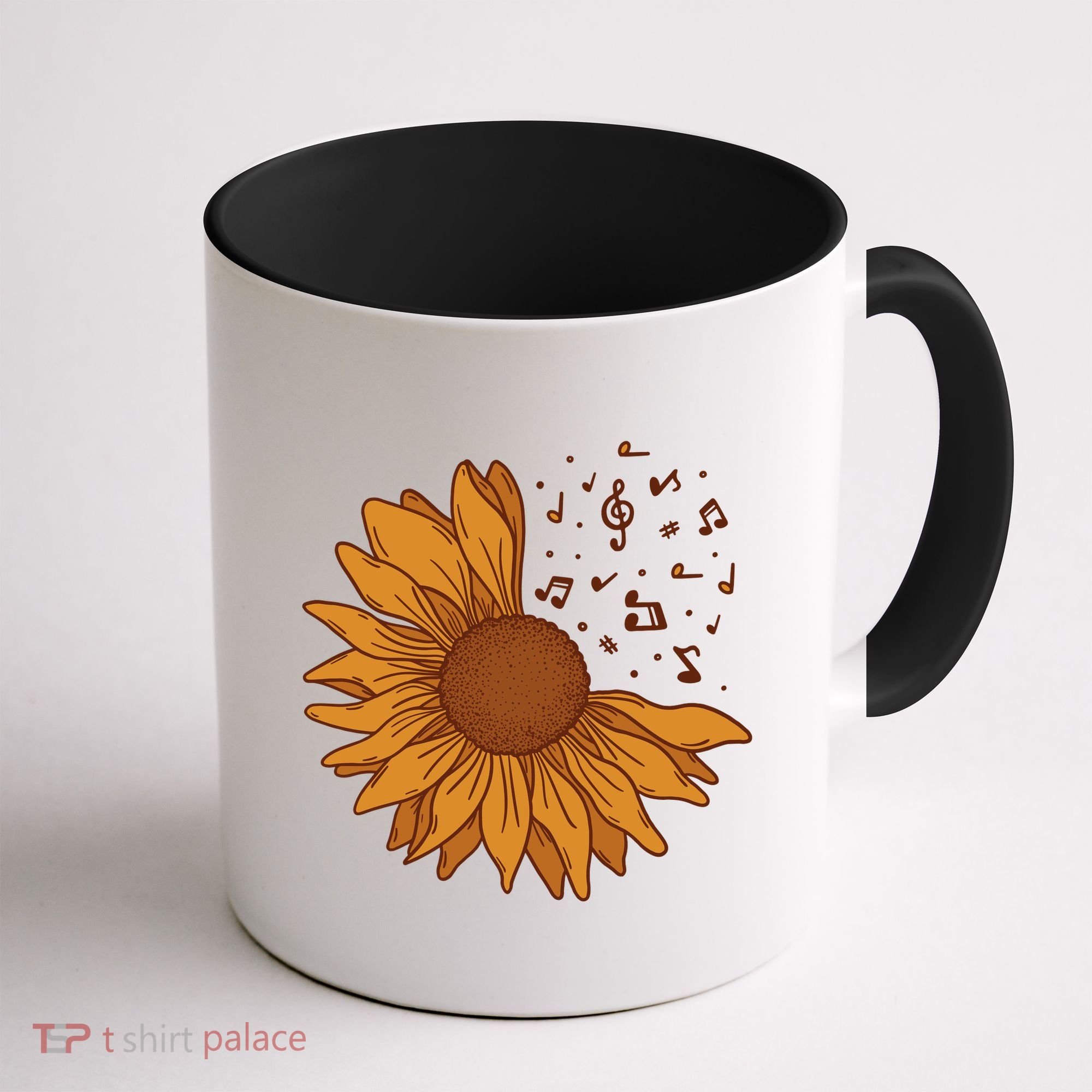 Sunflower Musical Notes Coffee Mug