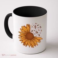 Sunflower Musical Notes Coffee Mug thumb 0