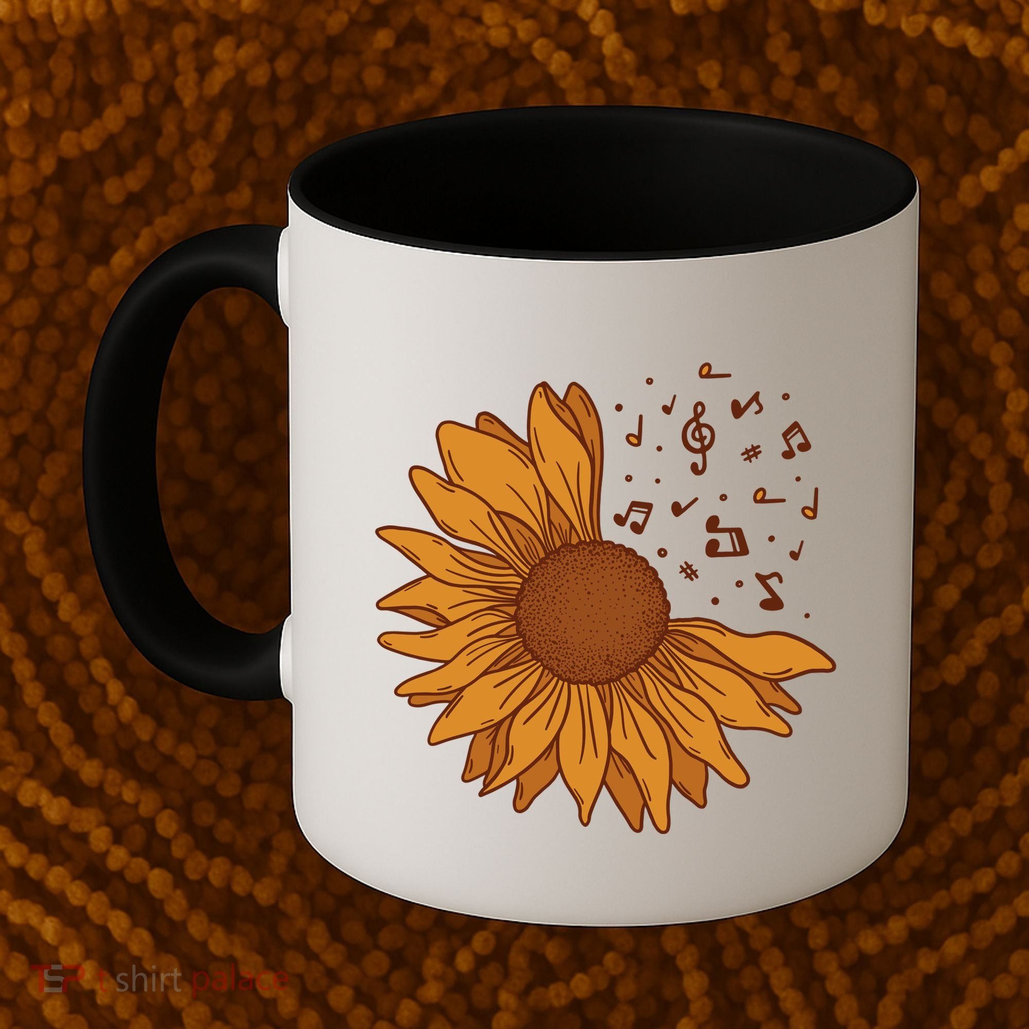 Sunflower Musical Notes Coffee Mug