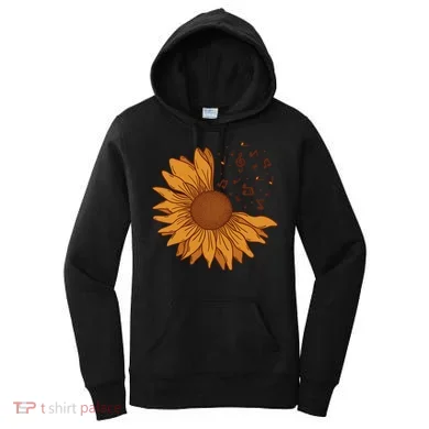 Sunflower Musical Notes Women's Hoodie