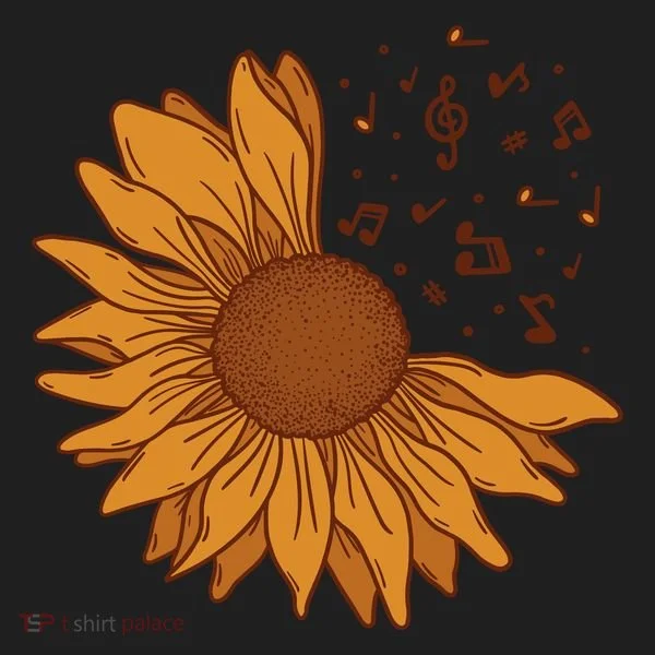 Sunflower Musical Notes Tumbler
