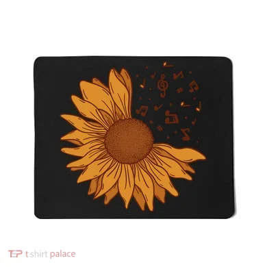 Sunflower Musical Notes Mousepad