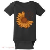 Sunflower Musical Notes Baby Bodysuit thumb 0